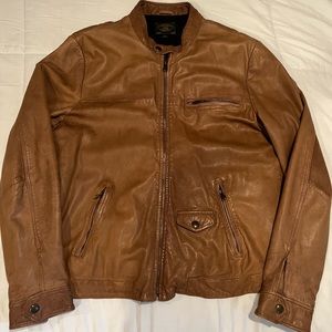 Lucky Brand Men’s brown Leather Jacket